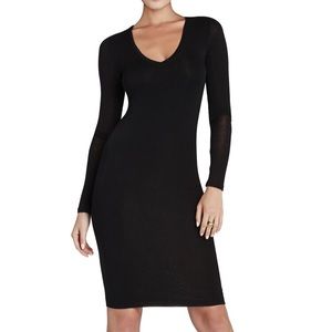 XS long sleeve little black dress